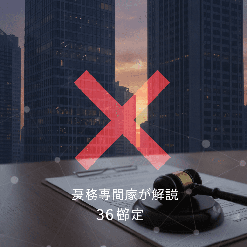【労務専門家が解説】36協定なし残業の違法性と罰則・都市開発企業のリスク